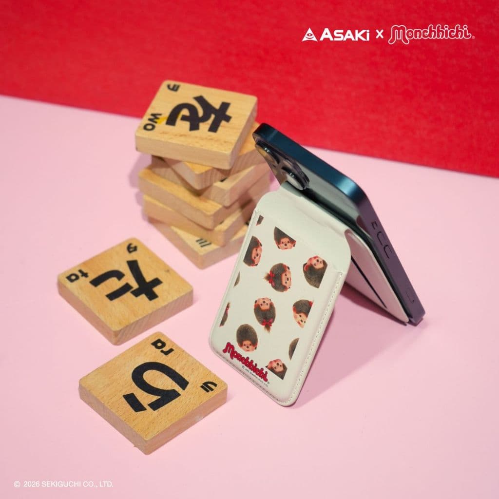 Amaze one MagSafe Wallet Monchhichi กระเป๋าใส่บัตรติดมือถือ ลายลิขสิทธิ์แท้มอนชิชิ รุ่น A-MCMS01 รูปที่ 6