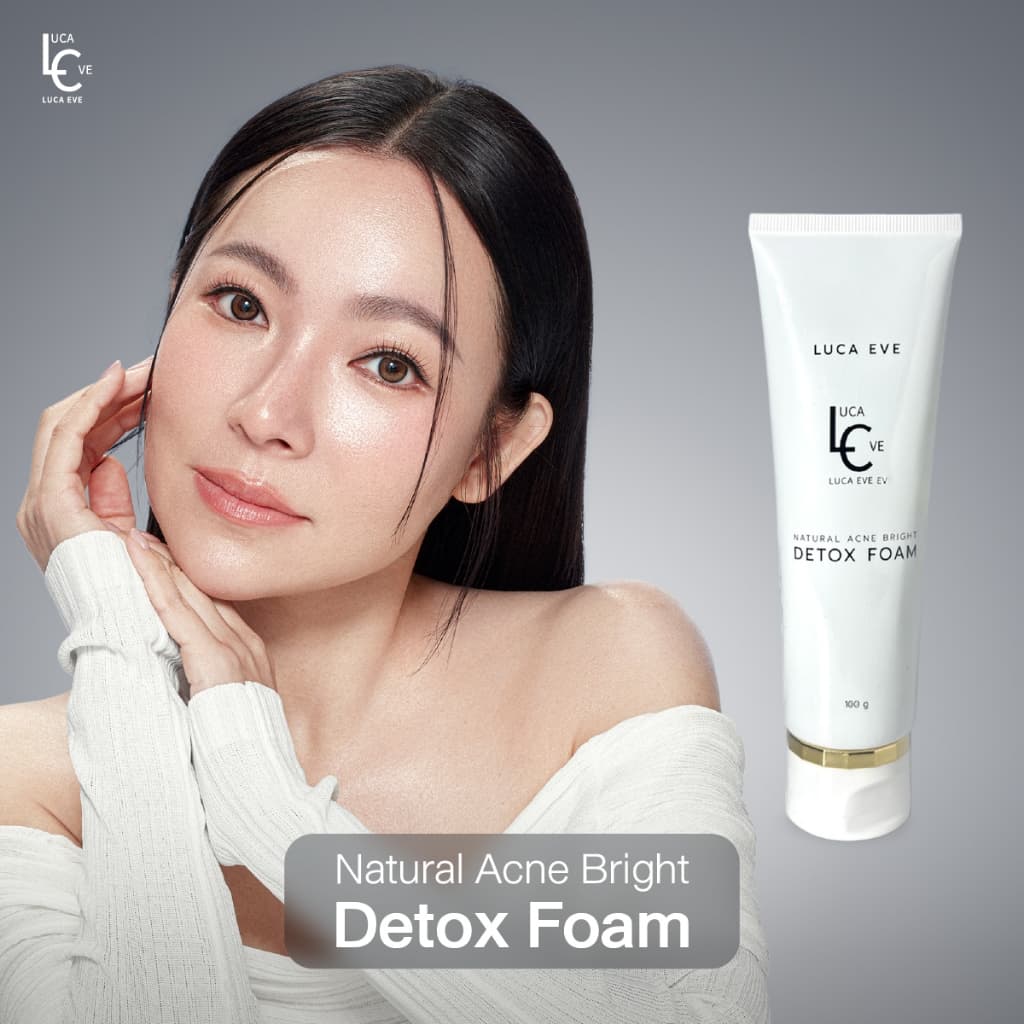 LUCA EVE Natural Acne Bright Detox Foam โฟมล้างหน้า ลูก้าอีฟ เนเชอรัล แอกเน่ ไบรท์ ดีท็อกซ์ รูปที่ 1