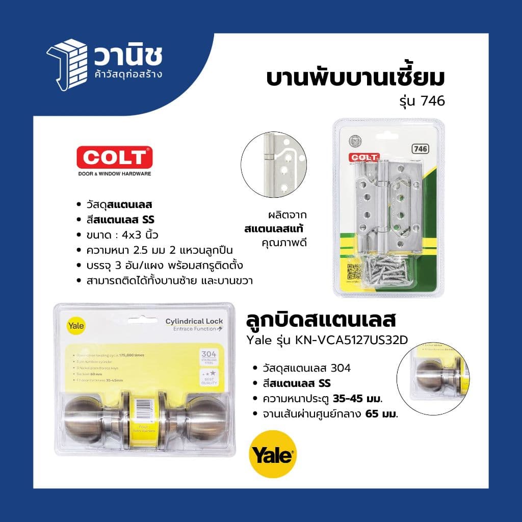 ประตู uPVC Eco-door รุ่น PE ขนาด 80 x 200 ซม. แบบเจาะลูกบิด มี 4 สี กันปลวก กันน้ำ 100% สำหรับใช้ภายใน รูปที่ 6