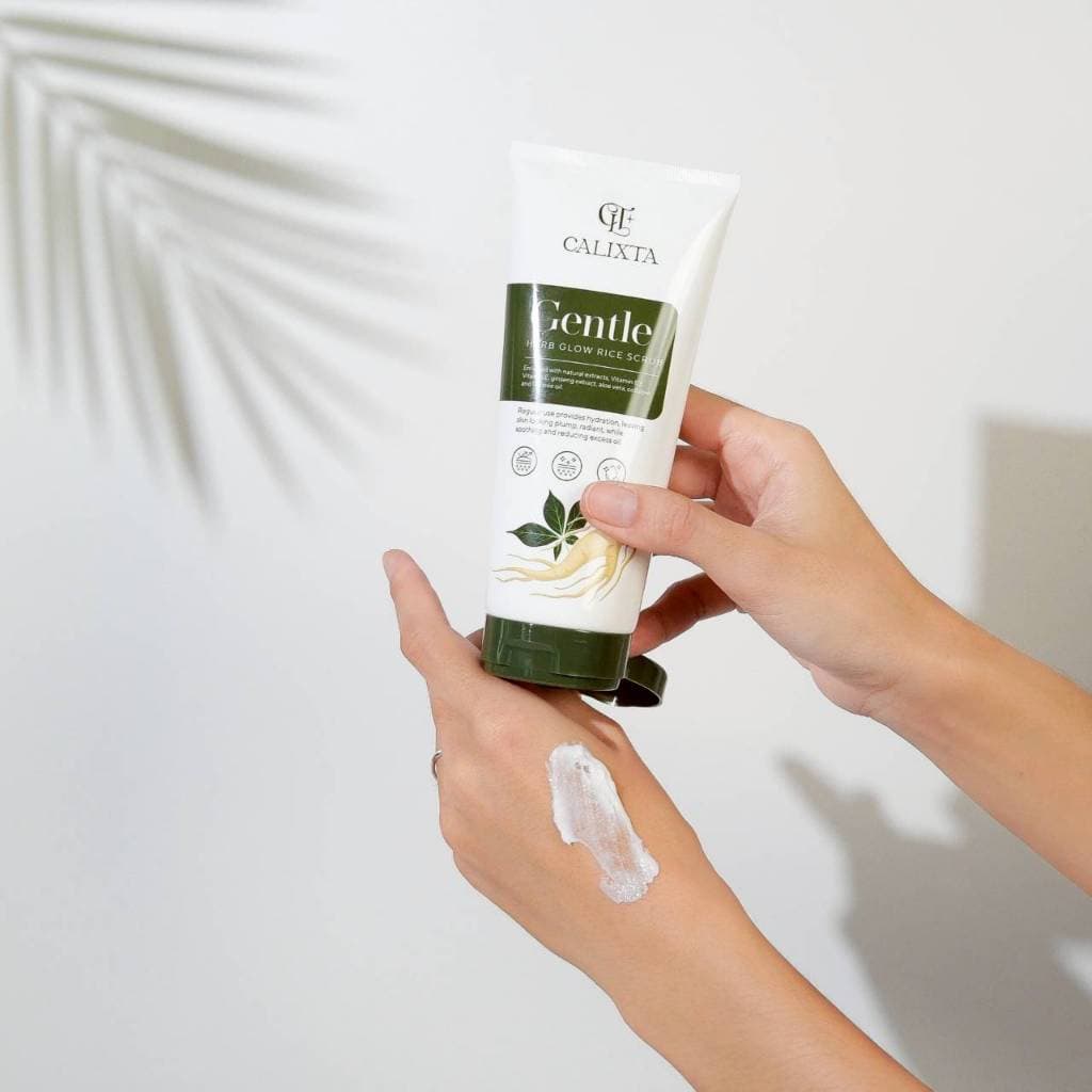สครับขัดหน้าโสม CALIXTA Gentle Herb Glow Rice Scrub รูปที่ 7