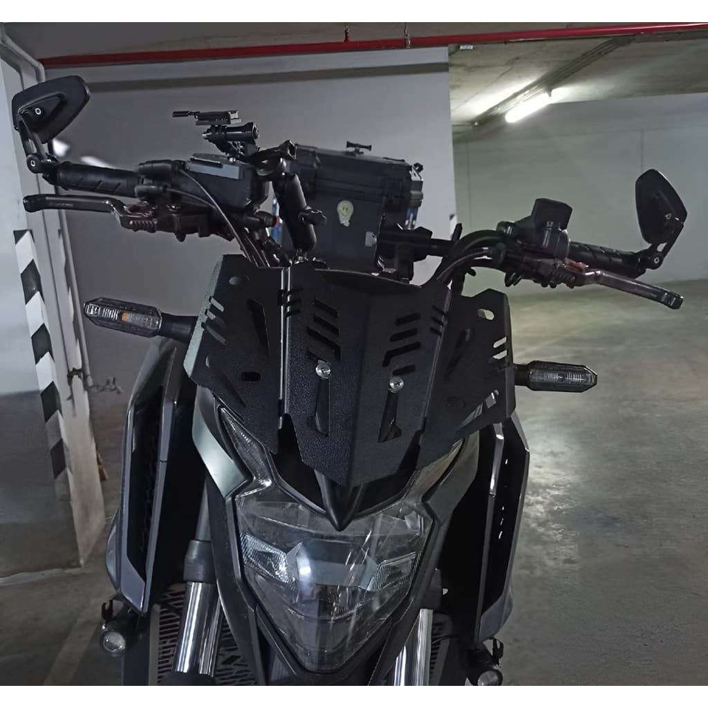ตัวยกชิวแต่งปรับระดับได้ Honda CB500X 2016-2021 ชิ้นงานสีดำ A รูปที่ 7
