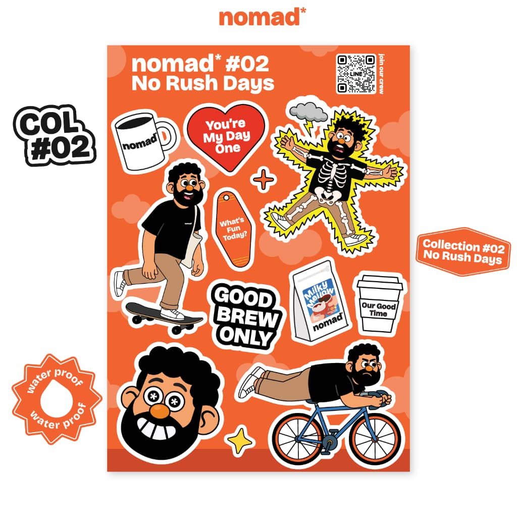 nomad* Stickers : No Rush Days - สติ๊กเกอร์เซ็ท รูปที่ 1