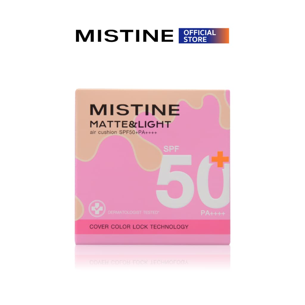 MISTINE MATTE & LIGHT AIR CUSHION SPF50+ PA++++ 12 กรัม คุชชั่นเนื้อ Semi-Matte รูปที่ 7