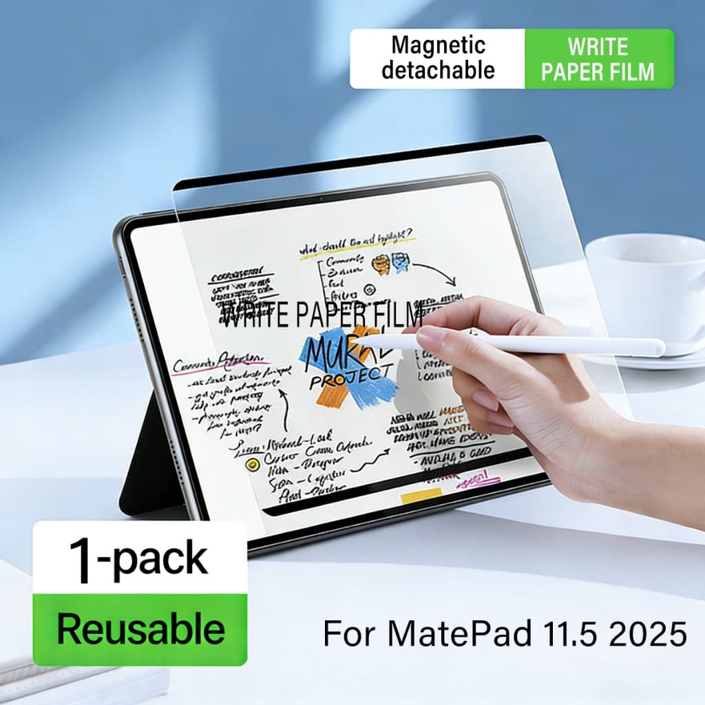 ฟิล์มผิวด้านสำหรับ Huawei matepad SE 11 2024 11.5 2023 Air 11.5S Redmi SE Xiaomi pad 6 proฟิล์มแม่เหล็กที่ถอดออกได้ รูปที่ 1