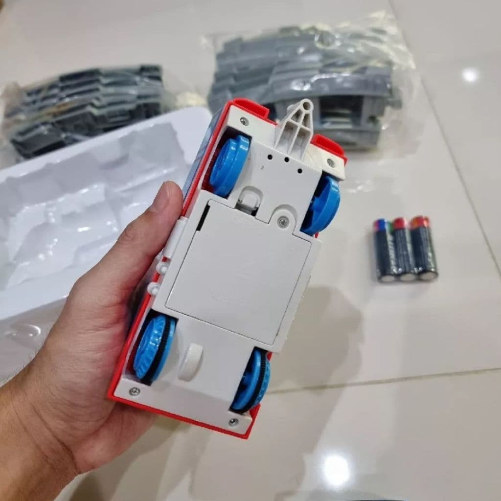 รถของเล่นเด็ก ชุดรถไฟ โทมัสราง รถไฟใส่ถ่านวิ่งได้ มีไฟ มีเสียงดนตรี พร้อมราง รุ่นM รูปที่ 4
