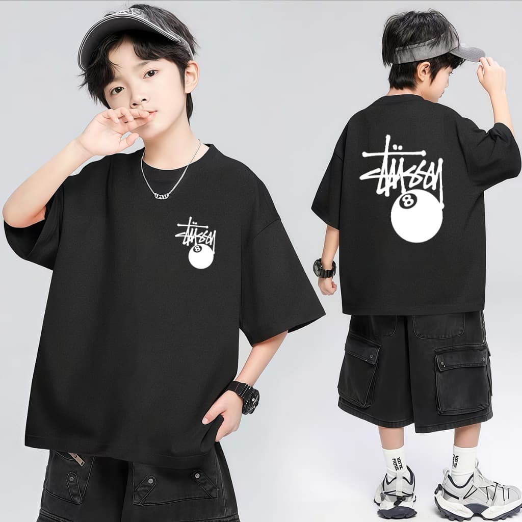 2026 COD เสื้อยืดเด็ก พิมพ์ลายการ์ตูนน่ารัก เสื้อยืดคอกลม เหมาะสำหรับเด็กอายุ 6-13 ปี Cotton 100 % K036 รูปที่ 6