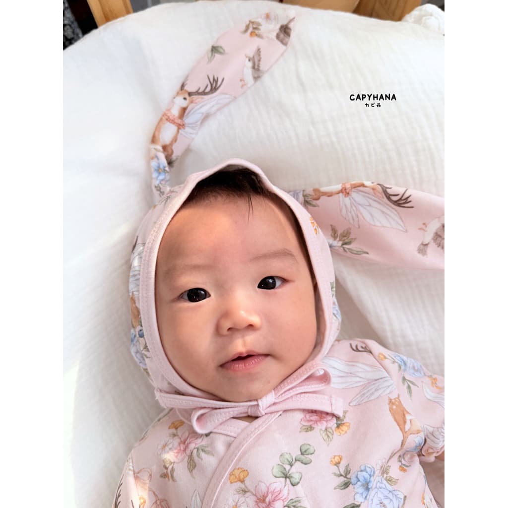 CAPYHANA เสื้อผ้าเด็กทารก ชุดผ้าดูด ไร้ซิป กระดุม บอดี้สูทเด็ก เสื้อผ้าเด็กแรกเกิด ผ้าดูด บอดี้สูท รูปที่ 2