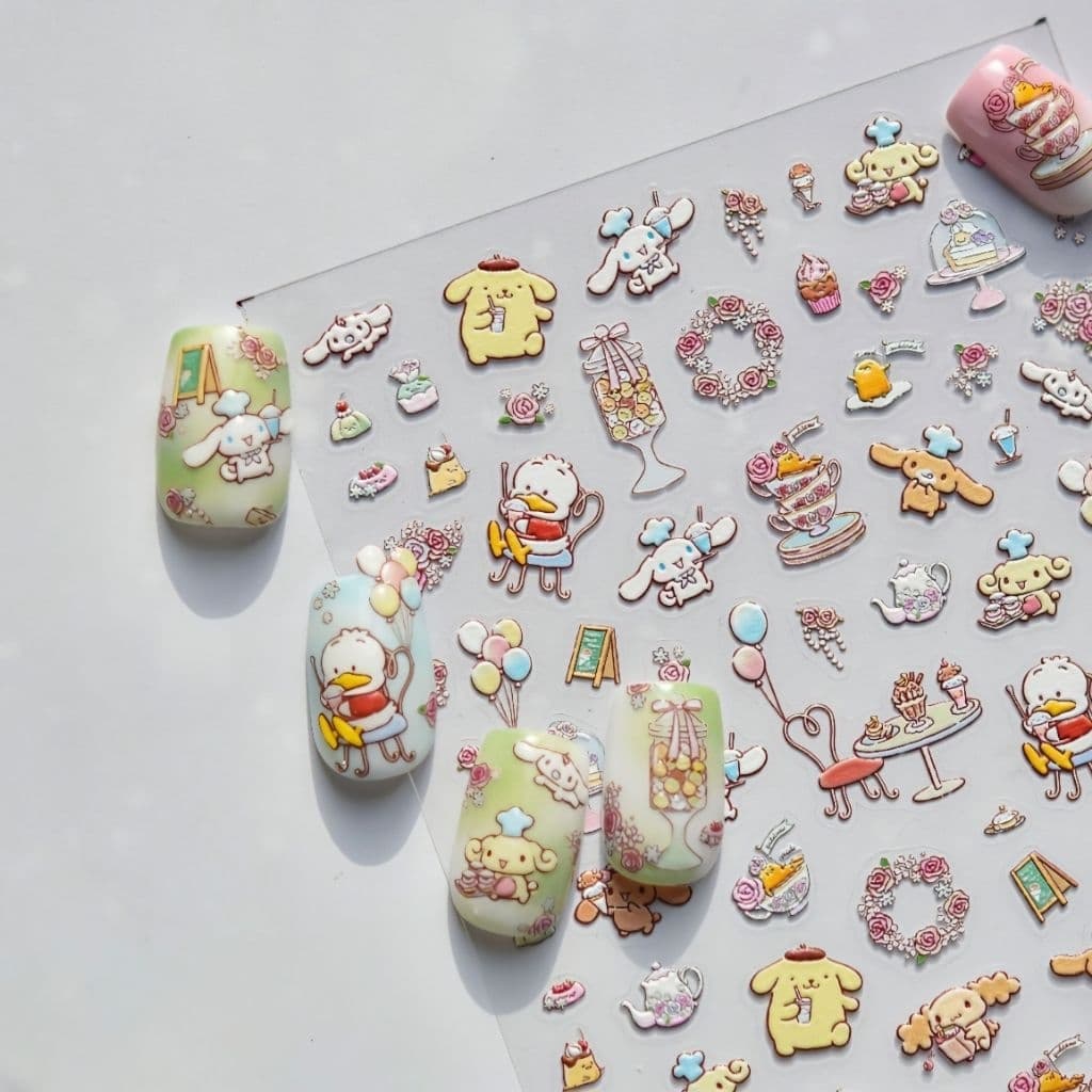 จากไทย!! สติกเกอร์ติดเล็บ สติกเกอร์ลายนูน สติกเกอร์ 5D ลายSanrio Tomoni สติกเกอร์ตกแต่ง ติดโทรศัพท์สิ่งของน่ารัก รูปที่ 5