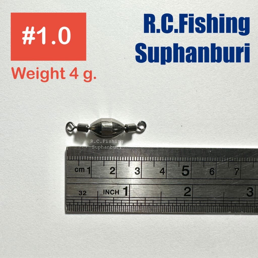 ทองเหลือง แคโลไรน่า Carolina rig Brass Egg Swivel Sinker รูปที่ 3
