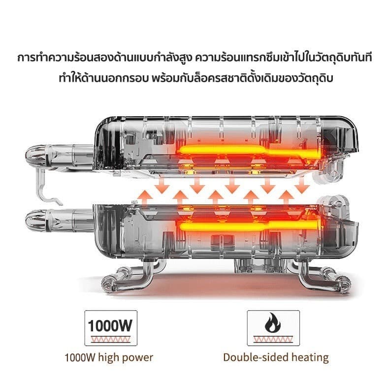 ksrain 1000W เครื่องทำโคนไอศครีม เครื่องทำแป้งโรตี แพนเค้ก อเนกประสงค์ สำหรับครัวเรือน เครื่องทำอาหารเช้า รูปที่ 6