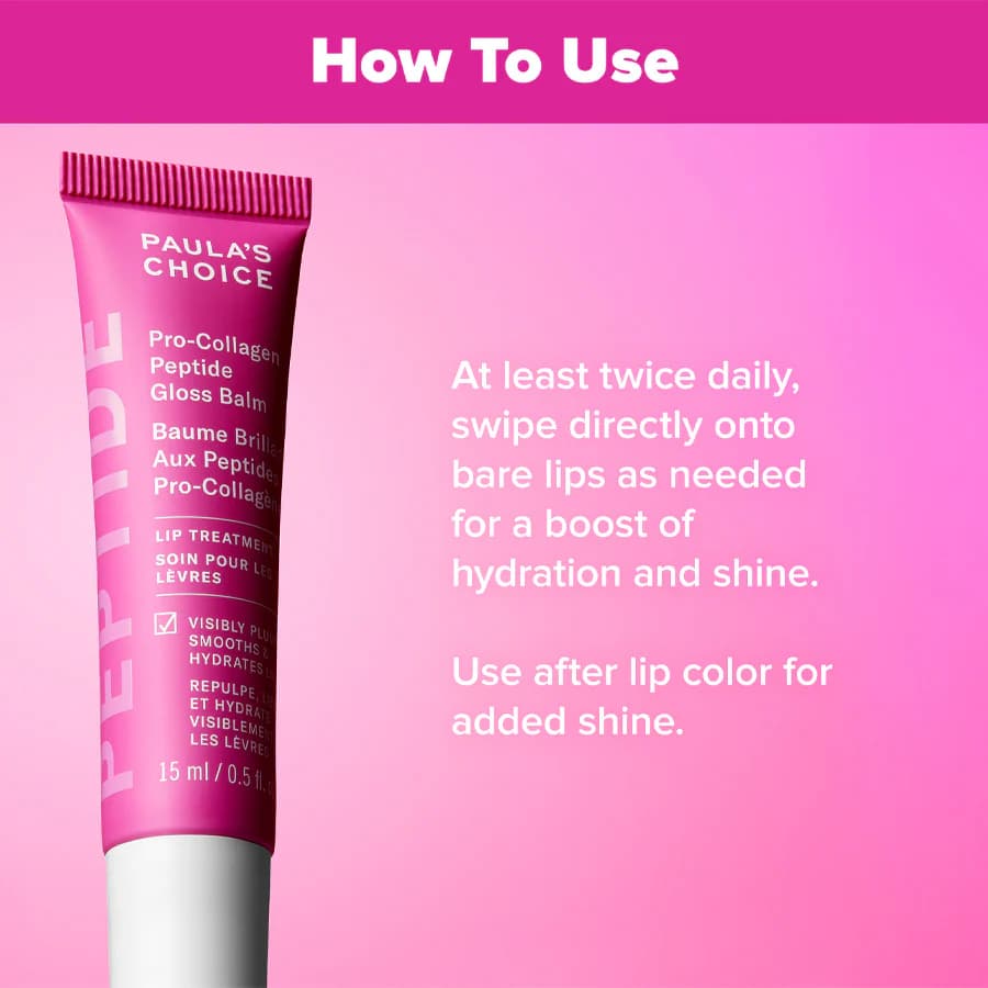 Paula's Choice Pro-Collagen Peptide Gloss Balm พอลล่าส์ ช้อยส์ โปร-คอลลาเจน เปปไทด์ กลอส บาล์ม รูปที่ 4