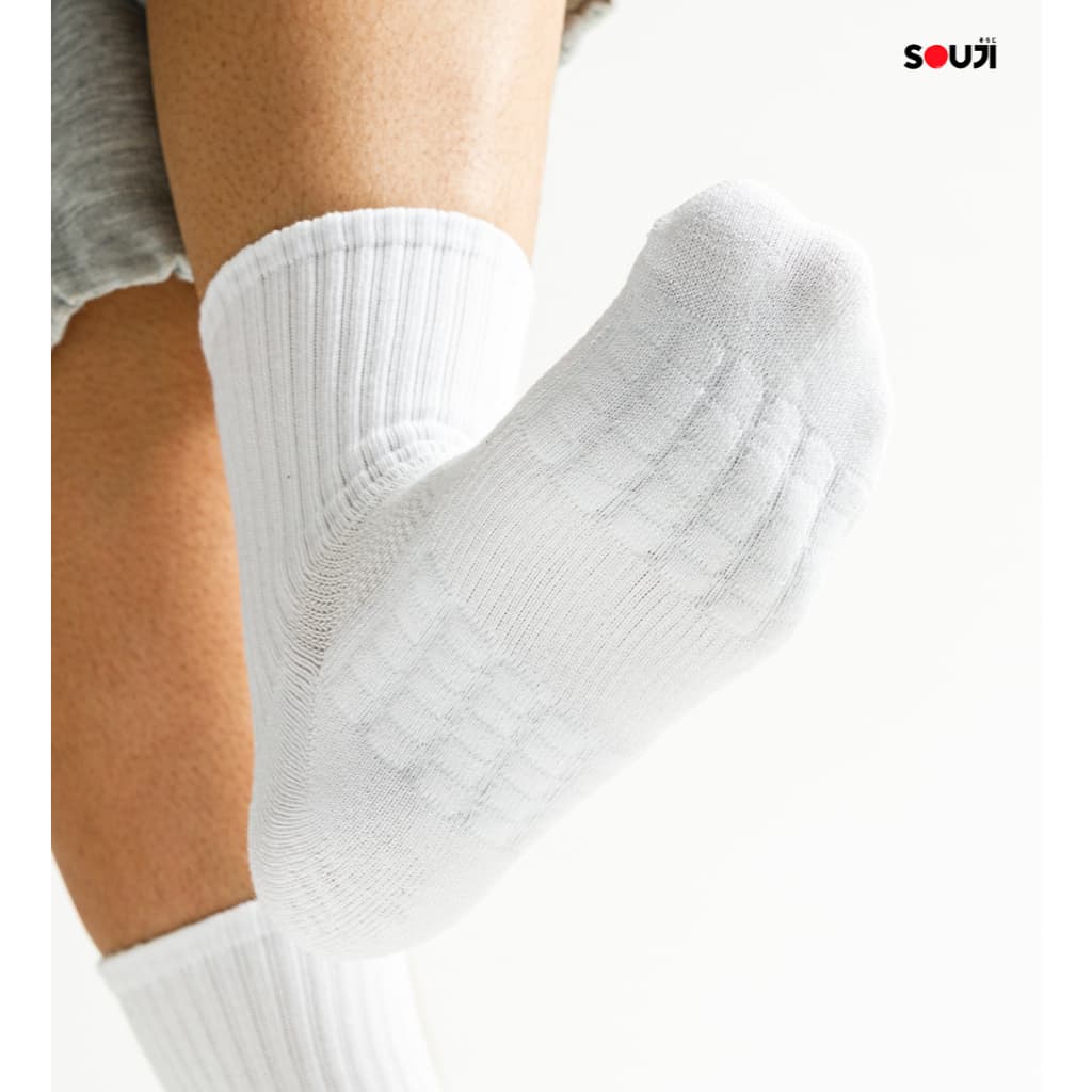 PACK 4 FREE 1ถุงเท้าข้อยาว SOUJI SOCK ถุงเท้าครึ่งแข้ง Triple Layers หนานุ่มx2 แพ็คสุดคุ้ม รูปที่ 7