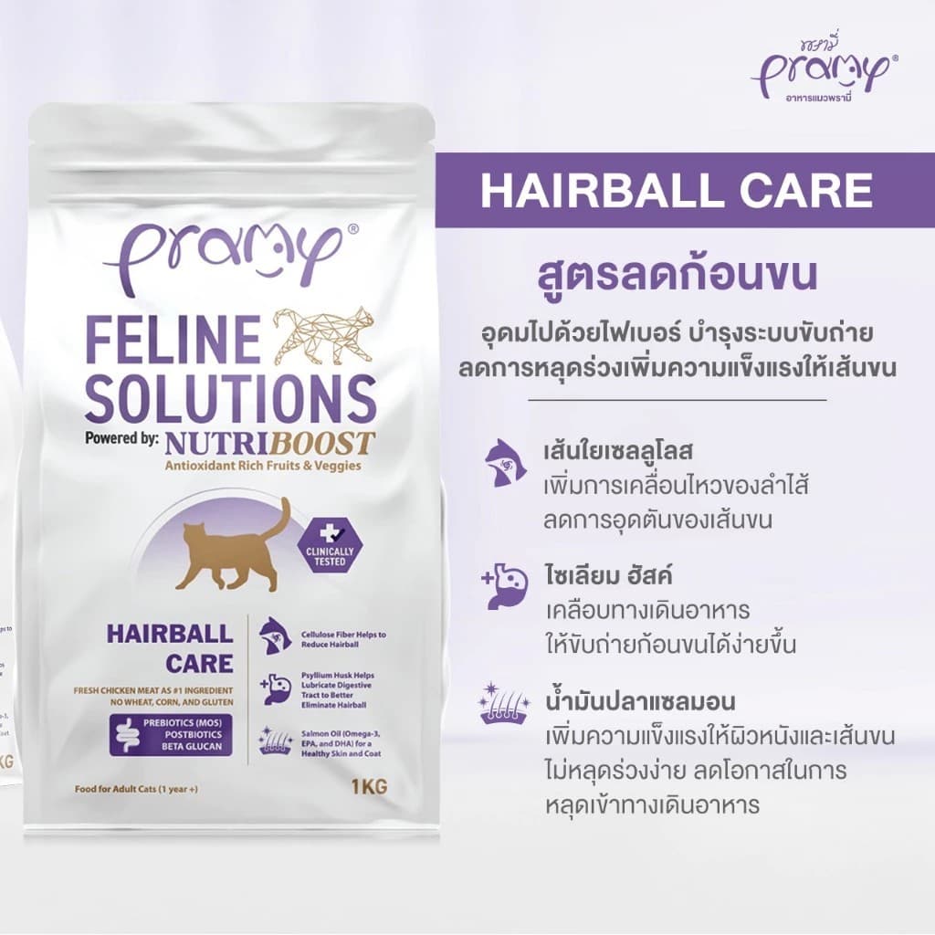 Pramy Feline Solutions อาหารแมวสูตรเฉพาะทาง พัฒนาโดยสัตวแพทย์ ตอบโจทย์น้องแมวที่มีปัญหาสุขภาพ รูปที่ 6