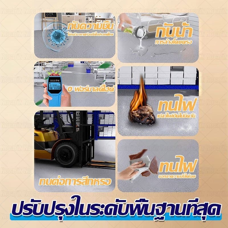 ทนทาน100ปี Umait เสื่อน้ํามัน กระเบื้องยาง แบบม้วน หนา1.6mm ฐานยางสีน้ำเงิน ทนต่อการสึกหรอ กระเบื้องแต่งบ้าน PVCปูพื้น รูปที่ 9