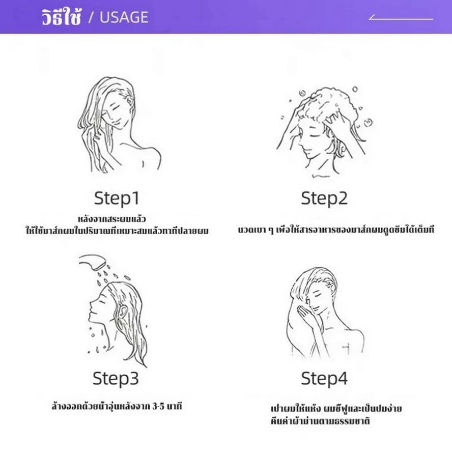 ข‍อง‍แท้ 10‍0%Shiseido Fino Premium Touch Hair Mask ครีมนวดผม ผลิตภัณ ดูแลผม แก้ผมแตกปลาย แห้ง แตกปลาย ทรีทเมนต์ รูปที่ 7