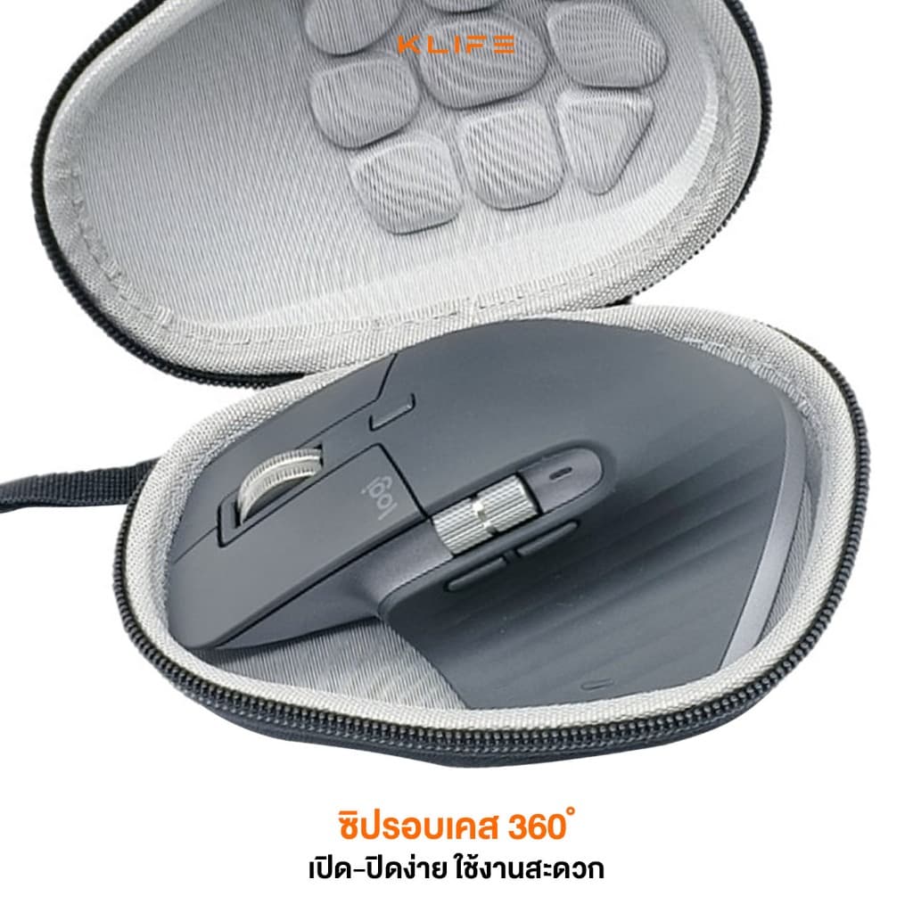 กระเป๋าใส่เมาส์ สำหรับ Logitech MX Master 4 กระเป๋าเมาส์ KLIFE EVAPROTECT กันกระแทก กันน้ำ รูปที่ 4