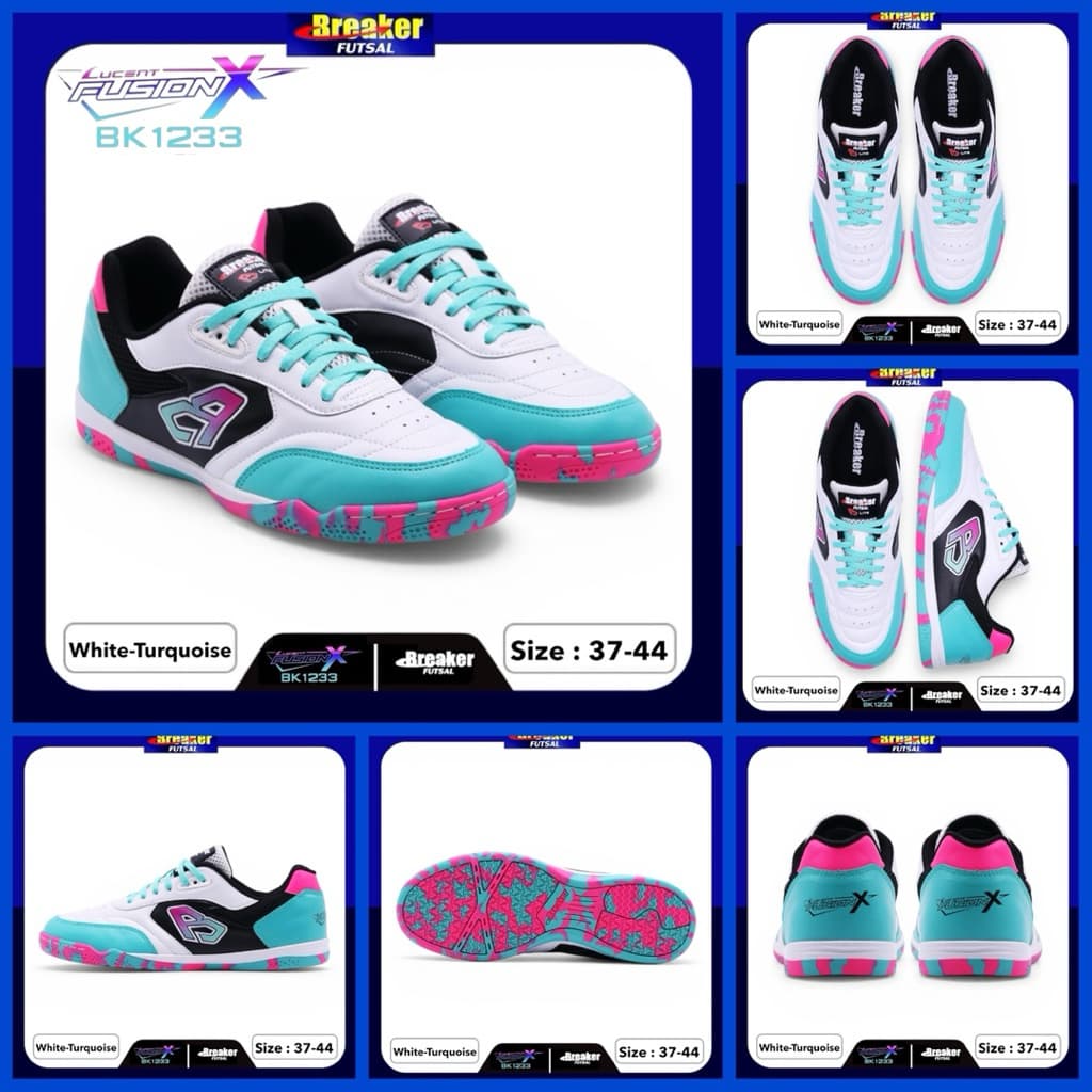 BREAKER FUTSAL รองเท้าฟุตซอล รุ่น Lucent Fusion X BK1233 รูปที่ 3