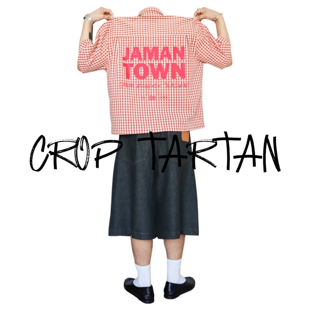 JAMANBKK / CROP TARTAN / เสื้อเชิ้ตทรง Oversize Crop ลายสก็อต รูปที่ 5