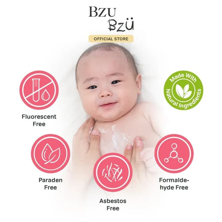 BZU BZU Cooling Baby Powder with Puff แป้งฝุ่นข้าวโพดธรรมชาติบริสุทธิ์100% สำหรับเด็กทารก ปราศจากทัลคัม รูปที่ 8