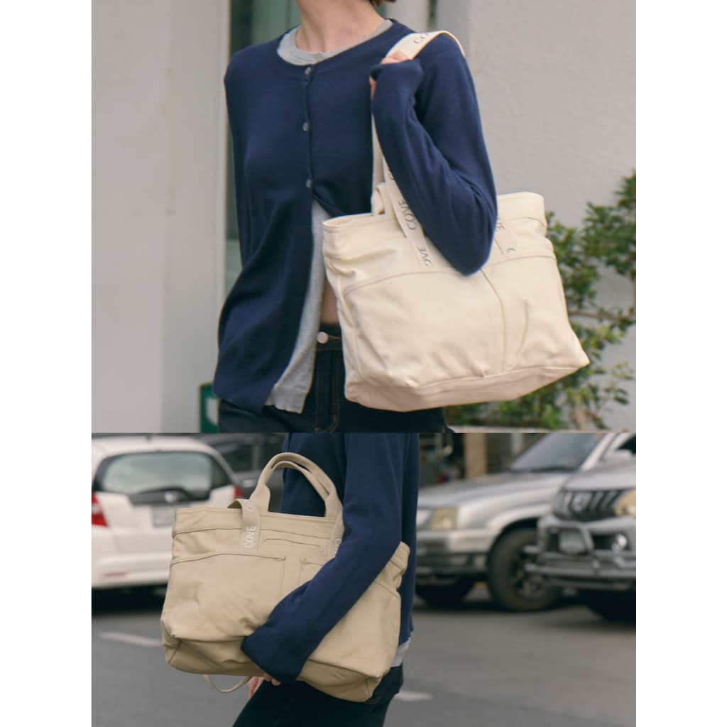COVE Daytrip Canvas Tote กระเป๋าใส่โน๊ตบุ๊ค / Laptop 15 นิ้ว กระเป๋าสะพายไหล่ ผ้าแคนวาส น้ำหนักเบา รูปที่ 3