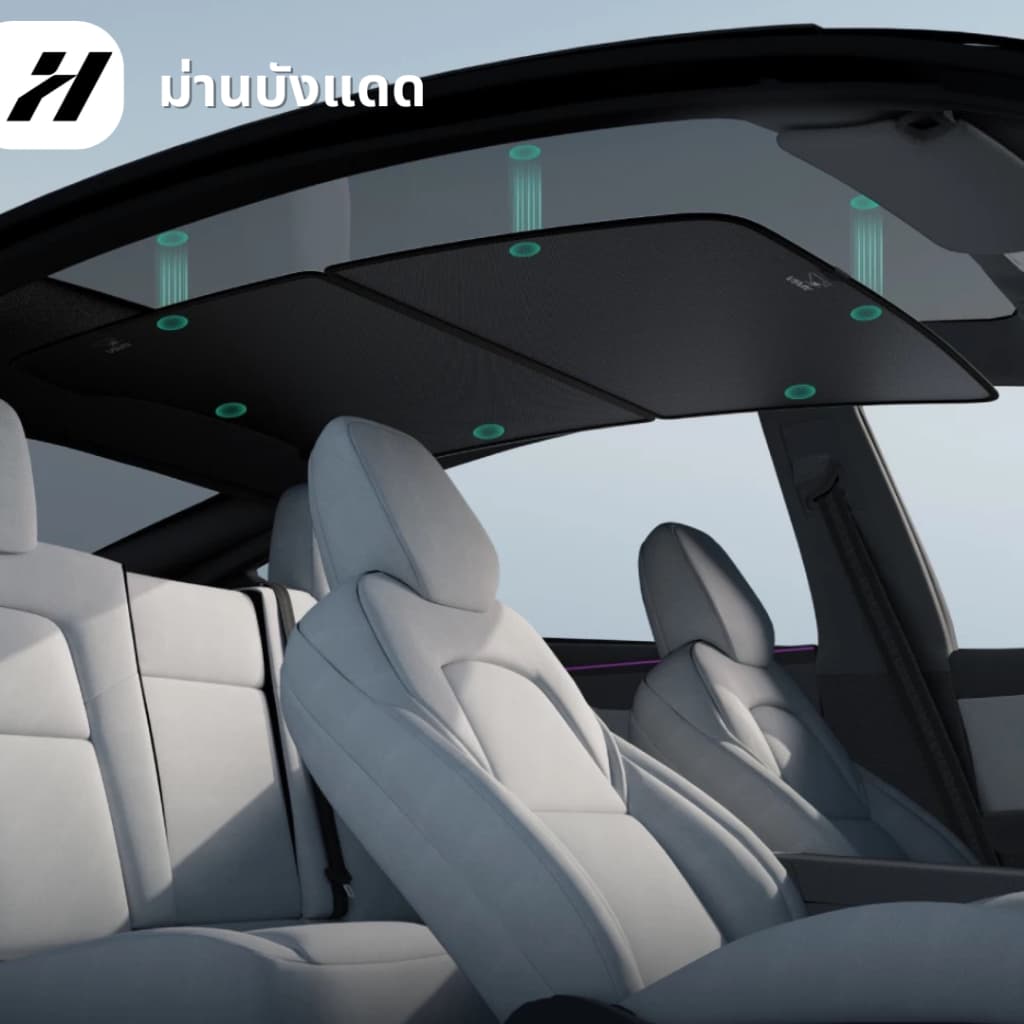 ม่านบังแดด Haloblk -Tesla 3Highland/YJuniper/YL รูปที่ 4