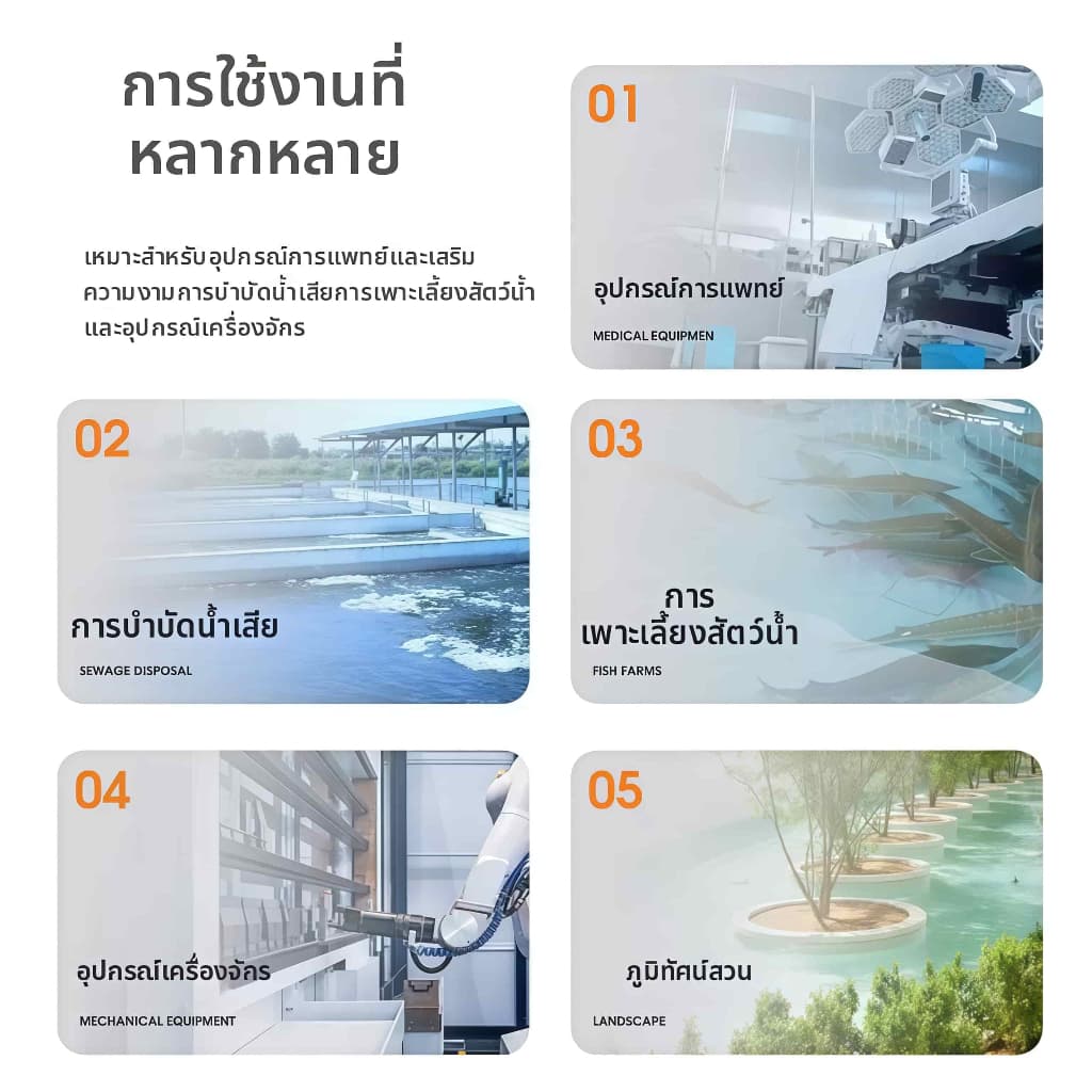 RESUN ปั๊มเติมออกซิเจนในบ่อปลา 220V ACO-001/002/003/005/008Bปั๊มออกซิเจนแม่เหล็กไฟฟ้า เครื่องออกซิเจนเสียงต่ำ รูปที่ 7