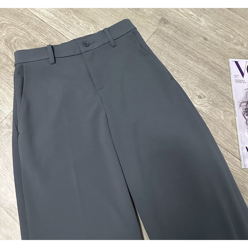 GLORIA JEANS Trousers กางเกงผ้าสีเทา เอวสูง ผ้ายืด งาสวย รูปที่ 5