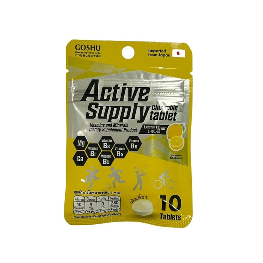 GOSHU Active Supply Tablet เม็ดเคี้ยวเกลือแร่ส่งตรงจากญี่ปุ่น รูปที่ 6