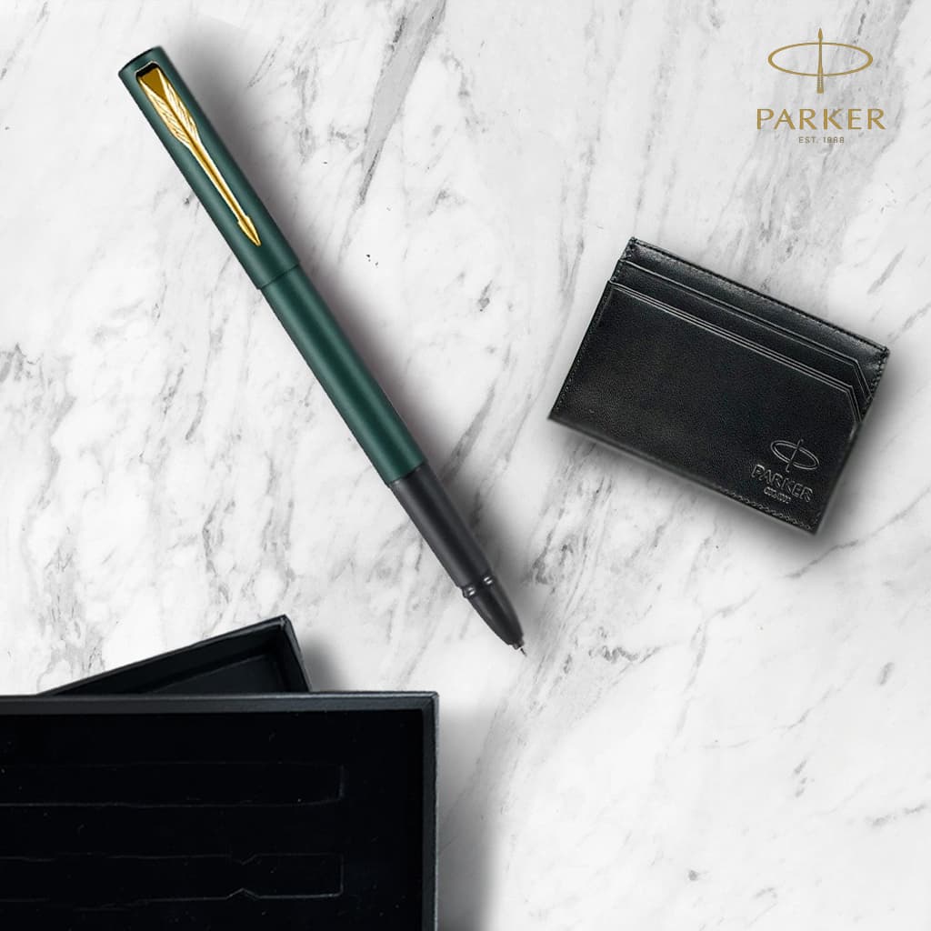 สลักชื่อฟรี Parker Vector XL Premium Rollerball Pen Gold Trims Collection ปากก โรลเลอร์บอลเว็คเตอร์ เอ็กซ์แอล คลิปทอง รูปที่ 4