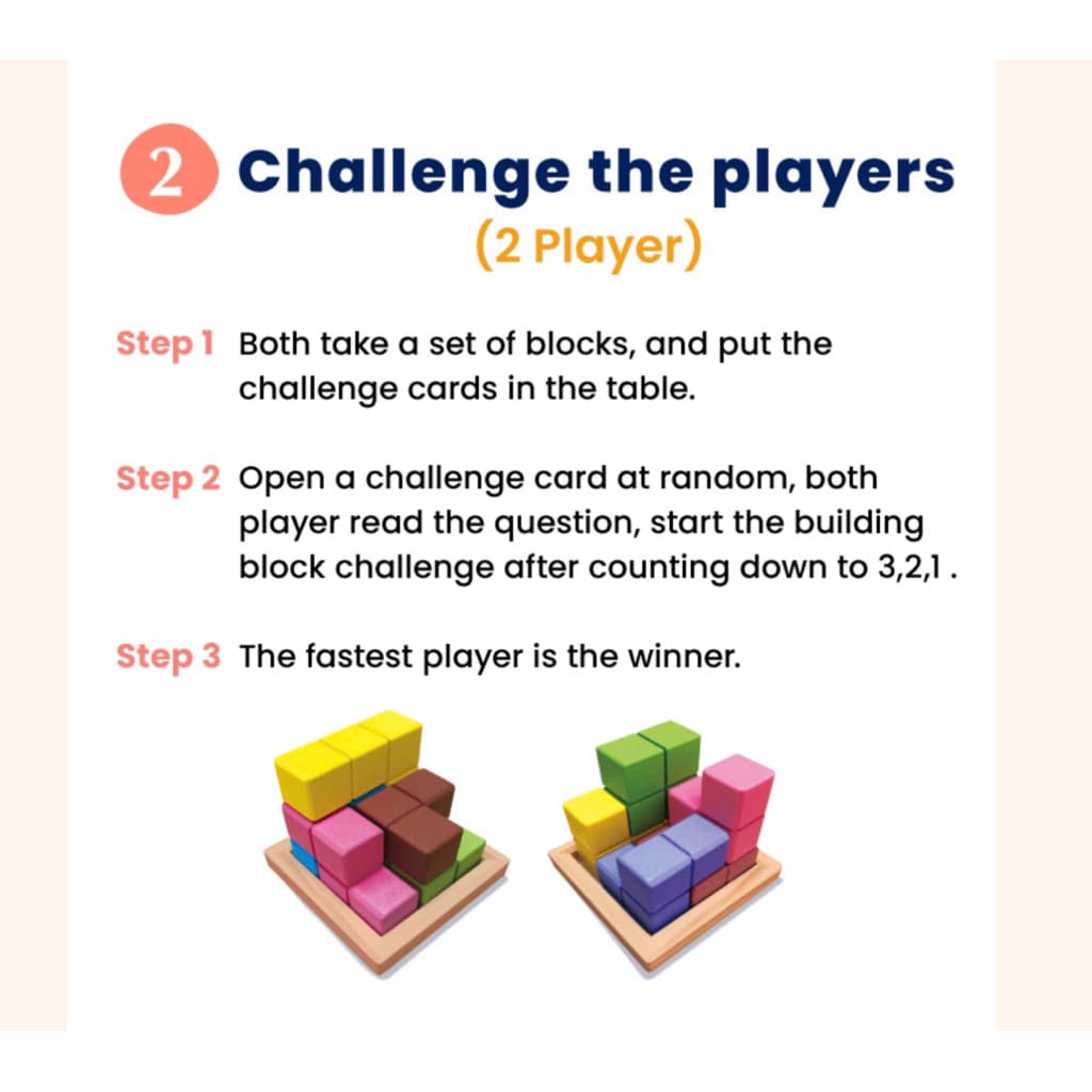 Logic Top Puzzle Cubes ของเล่นไม้เสริมพัฒนาการ ฝึกทักษะการแก้ปัญหา และมิติสัมพันธ์ เด็ก 3 ปีขึ้นไป รูปที่ 6