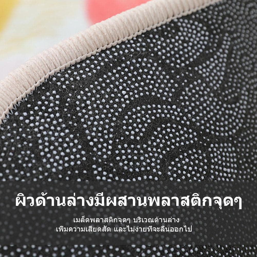พรมปูพื้นขนปุย เช็ดเท้าดูดน้ำ กันลื่น ขนาด 40x60 ซม. ใช้ได้ทั้งห้องน้ำและห้องครัว สไตล์มินิมอล สวยงาม ใช้งานได้จริง รูปที่ 2