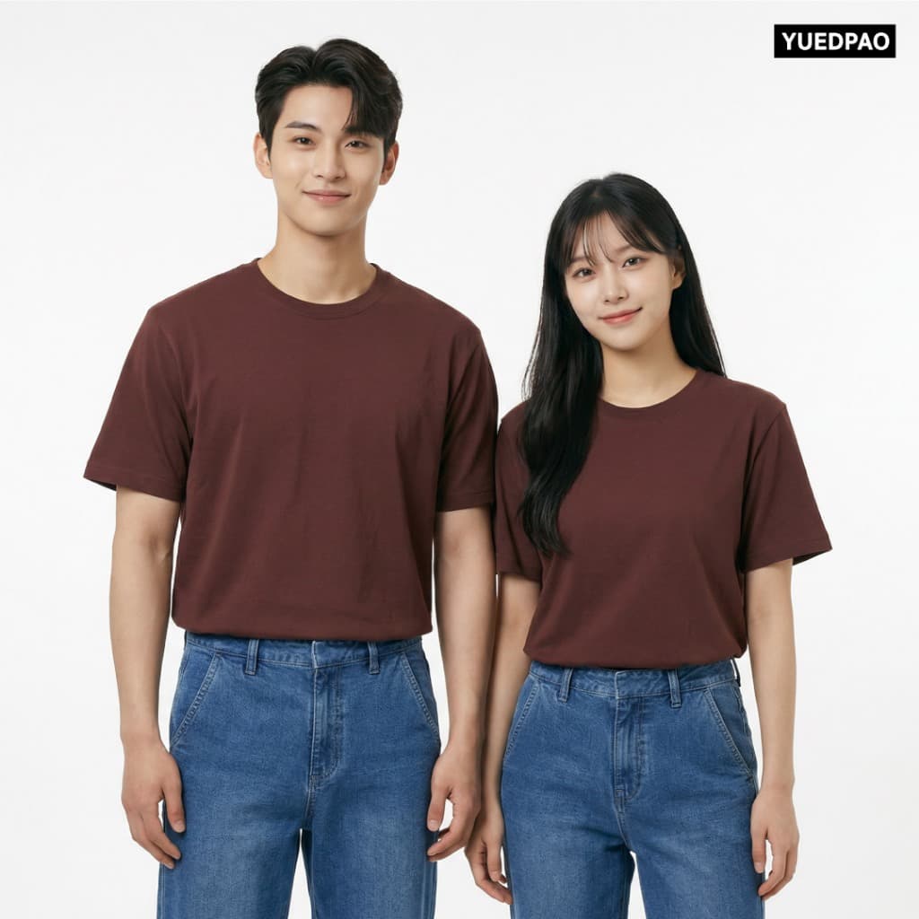 Yuedpao Smooth Skin - Set Dark Tone เสื้อยืดคอกลม ผ้านุ่มลื่น เบาสบาย ระบายอากาศดี เสื้อยืดพื้น รูปที่ 9