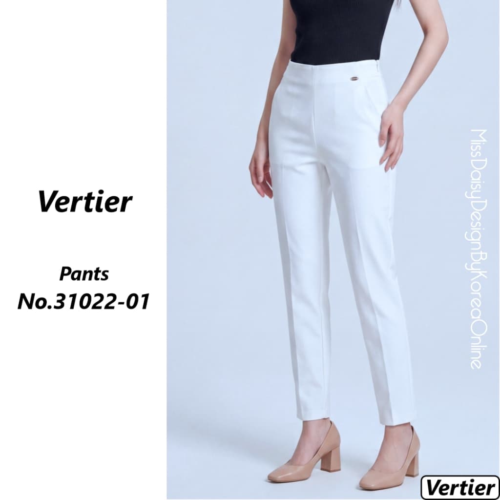 Vertier กางเกงขายาว 9 ส่วน No.31022 ผลิตจากผ้า Double Poplin รูปที่ 1