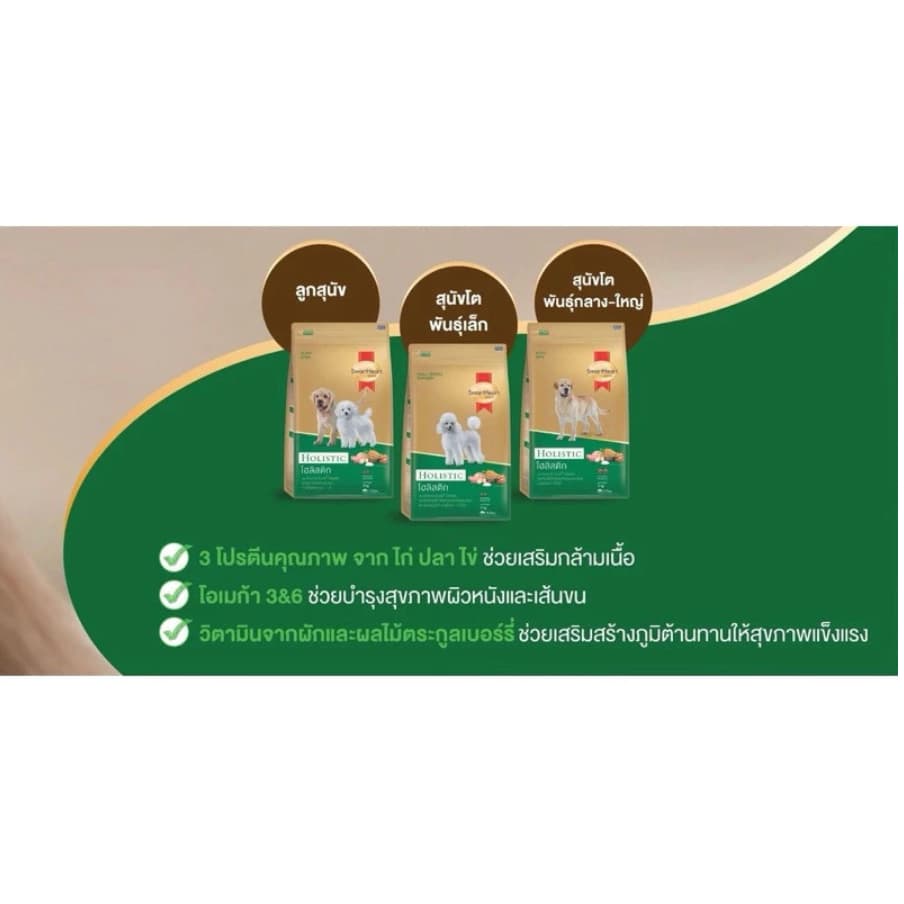 สมาร์ทฮาร์ท โกลด์ ฟิตแอนด์เฟิร์ม สูตร สุนัขโต - ทอย - สูงวัย SmartHeart สูตร Fit&Firm ขนาด 1.5 kg. รูปที่ 2