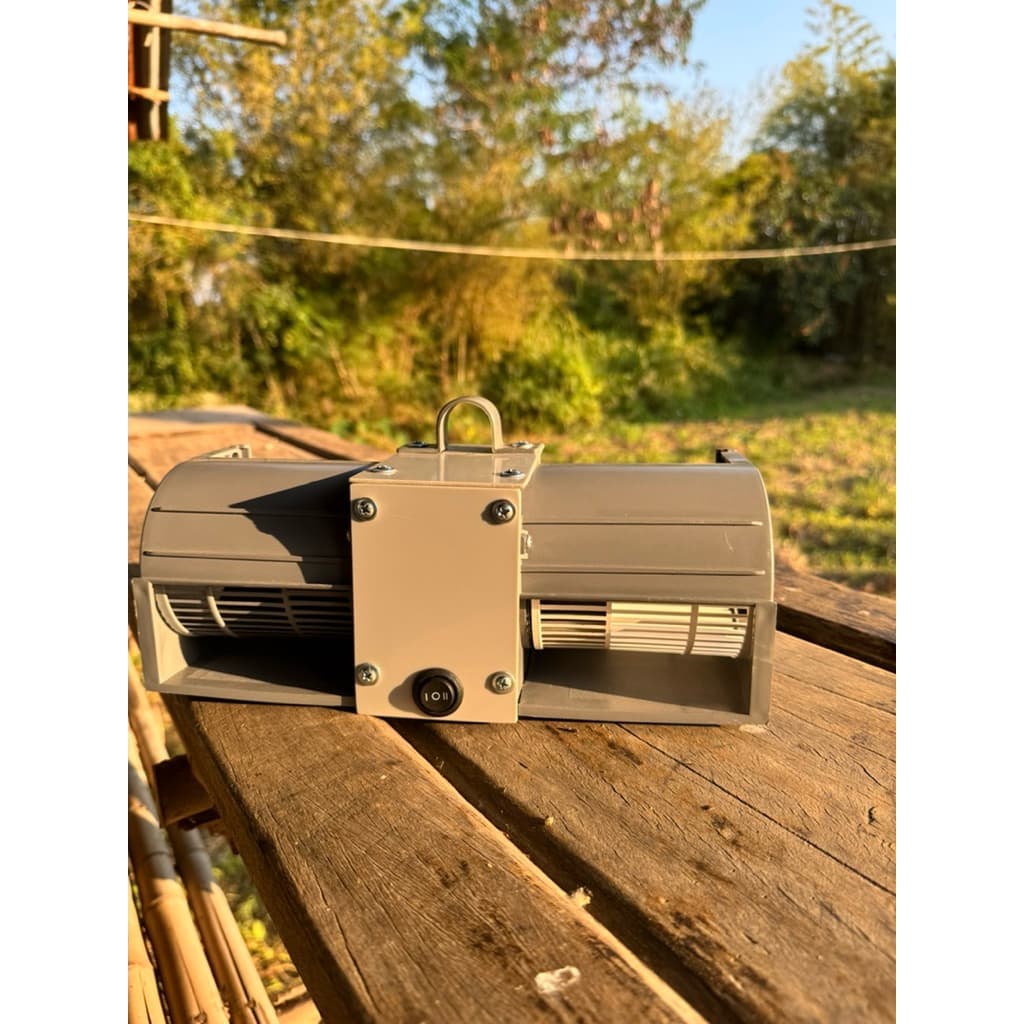 พัดลมโบลเวอร์ รุ่นมินิ2ช่อง 220v พัดลมพกพา พัดลมเล็ก ลมแรงมากๆมีสวิตเปิดปิดปรับความแรง2ระดับ ใช้ไฟบ้าน รูปที่ 5