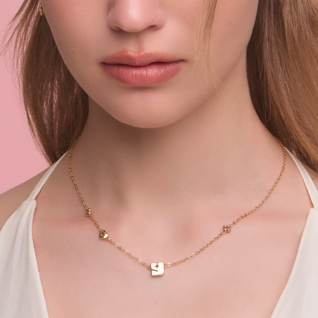 YVIS La Femme Brass Necklace - Mon Amour Collection รูปที่ 2
