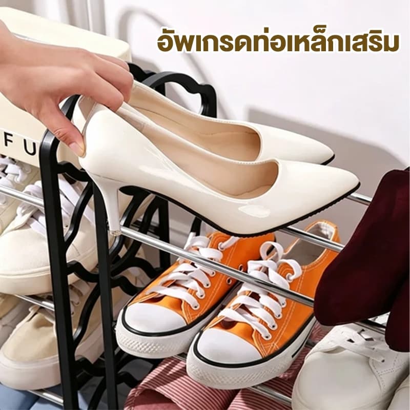 BA ชั้นวางรองเท้า X-Shape ใหม่ เลือก 4/5 ชั้น รองรับ 15 คู่ ประกอบง่าย ประหยัดพื้นทีชั้นวางรองเท้า มีให้ โครงสร้างแข็งแร รูปที่ 6