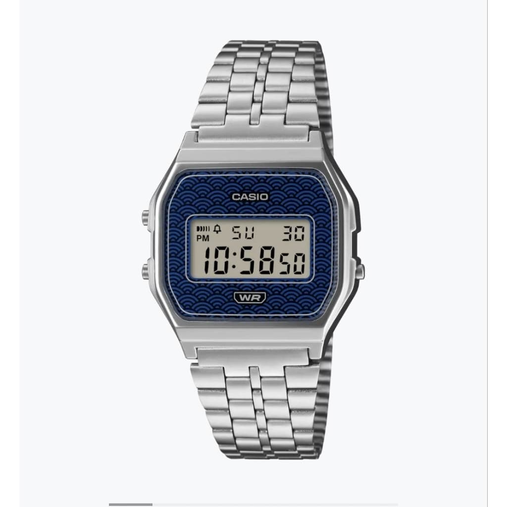 CASIO A159WEVJ-2D/7D นาฬิกา Made-in-Japan ที่มาพร้อมกับการตีความใหม่ของลวดลาย Seigaiha แบบดั้งเดิม รูปที่ 5