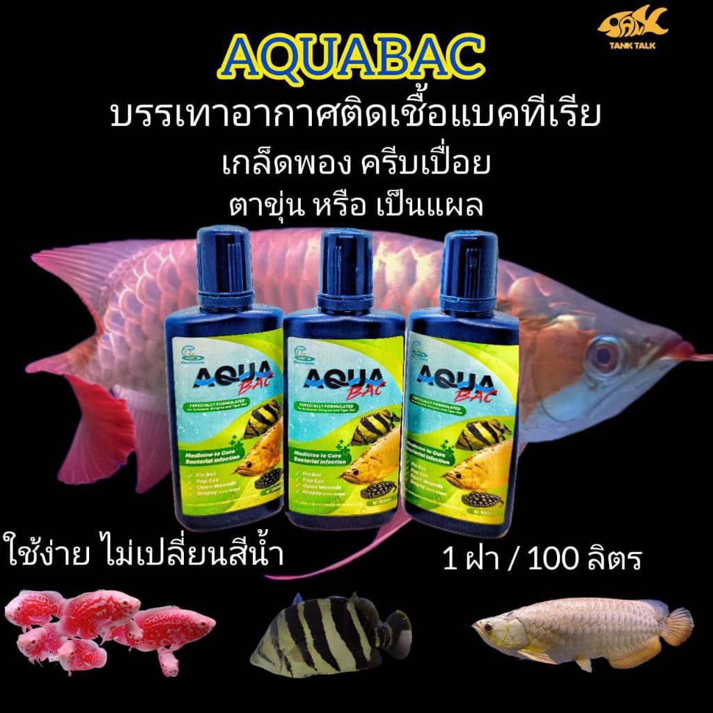 Aqua Bac สารละลายดูแลปลาสวยงาม สำหรับน้ำประปา รูปที่ 1