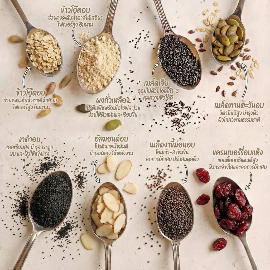 SEEDLY สูตรนมโอ๊ต SET 10ชุด รูปที่ 4