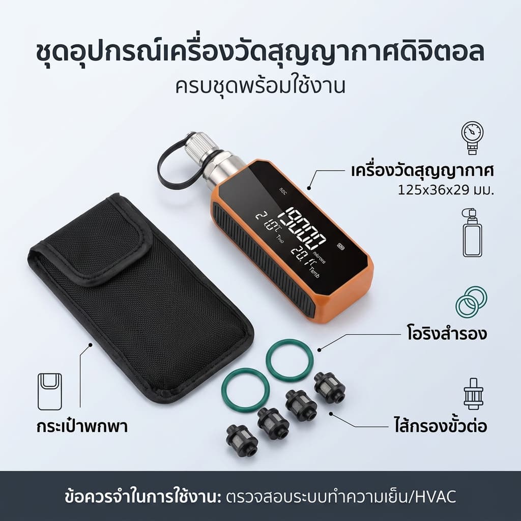 Elitech VGW-mini ไมครอนเกจดิจิทัล Wireless Micron Gauge 1~19,000 Microns, Digital Vacuum Gauge รูปที่ 9