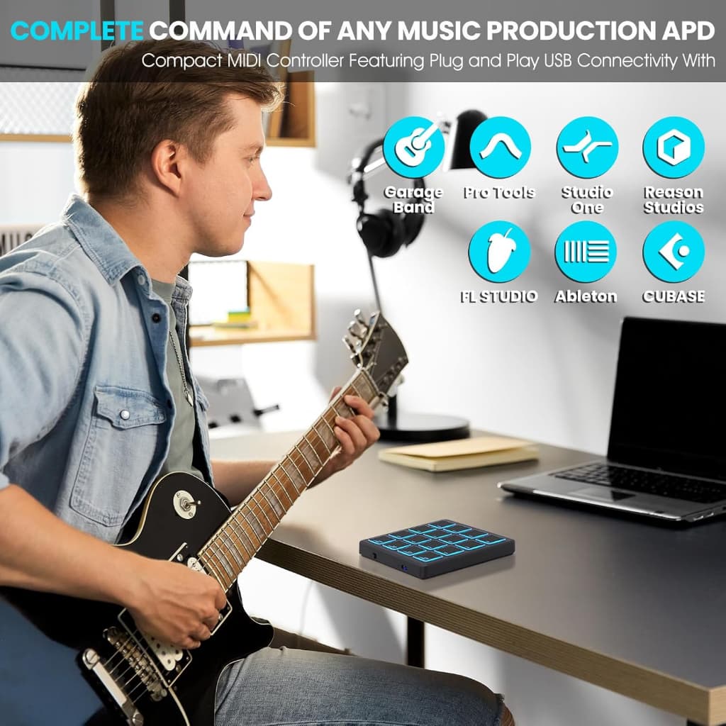 M-VAVE SMC-PAD Pocket Midi Controller มีดี้คอนโทรลเลอร์ MVAVE SMCPAD MidiController รูปที่ 6