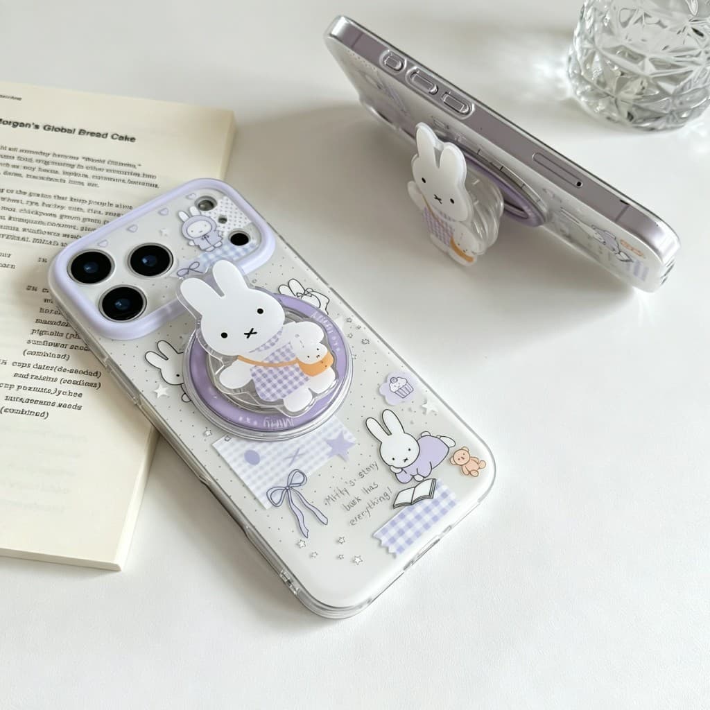 เคส IMD สำหรับ ต่ายม่วง iphone17promax 17 17pro 16promax 13 14 15 16plus 11 14promax งานด้าน ไม่เป็นรอยนิ้วมือไอโฟน16 รูปที่ 5