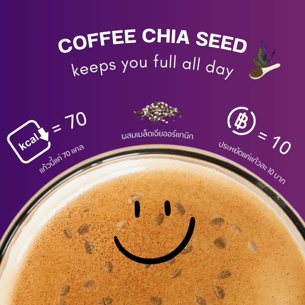 Body Shape Coffee + Organic Chia Seed กาแฟลดความอยากอาหาร ช่วยขับถ่าย 10 ถุง 80 ซอง รูปที่ 2