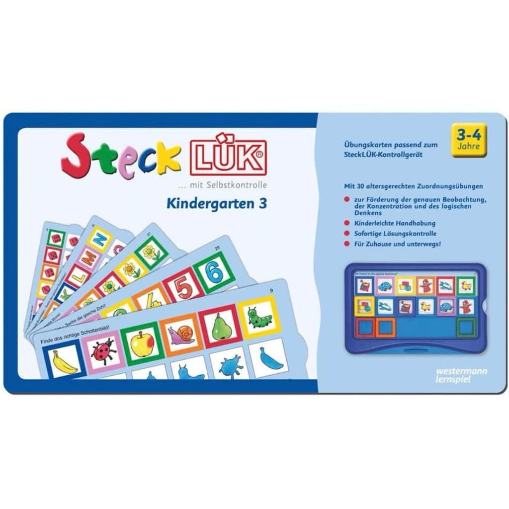 SteckLÜK Cards Kindergarten เฉพาะแบบฝึกหัด เล่นคู่กับ controller ของเล่นพัฒนาสมอง สำหรับน้องอายุ 3 ขวบขึ้นไป รูปที่ 2