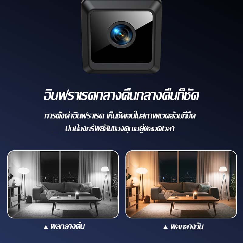 4K HDกล้องวงจรปิดจิ๋ว WIFIเล็กง่ายต่อการวาง โหมดกลางคืนอินฟราเรด สําหรับบ้าน กล้องวงจรปิดขนาดเล็ก ซ่กล้องจิ๋วไร้สาย รูปที่ 4