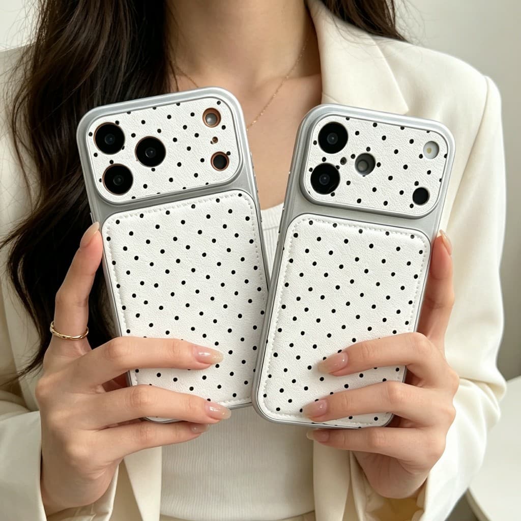 เคสหนังสกรีนลายการ์ตูนกันกล้องสำหรับไอโฟน17 pro max 16/pro/max 15/pro/max 14/pro/max 13 11 17promax 16promax 16plus i17 รูปที่ 3