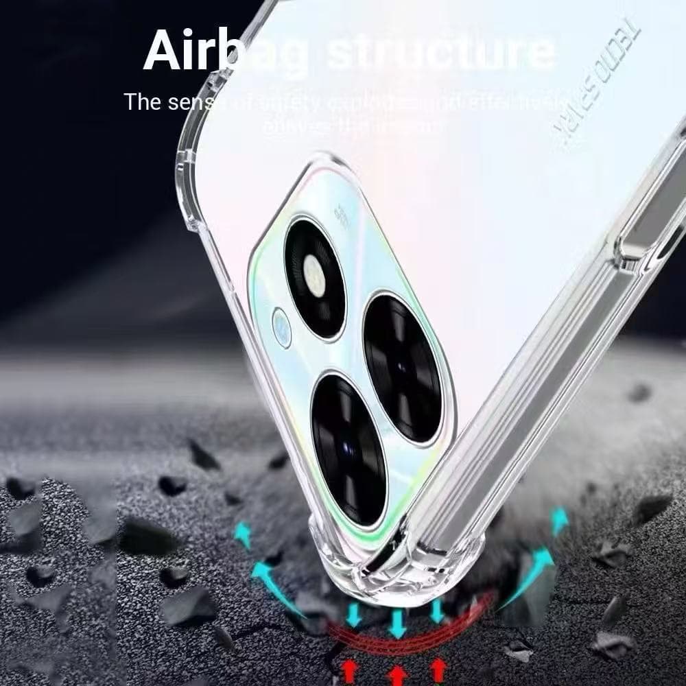 เคสใส ใช้สำหรับ iNfinix Hot40 Pro Hot40i Smart8 Smart9 Smart7 Smart6 Smart5 Smart4 SmartHD Hot50i Spark GO 2024กันกระแทก รูปที่ 3