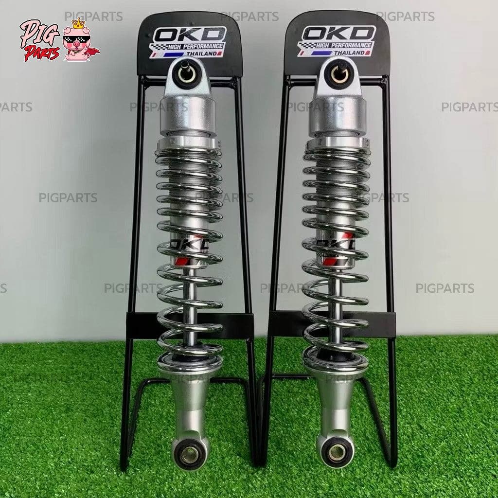 โช๊คหลัง OKD Suzuki /วาฬ/pigparts/125R/125r/125x/ubox/NovaR/บังลม/หัวเถิก/dt100 รูปที่ 1