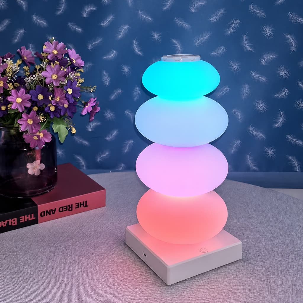 โคมไฟ LED ตั้งโต๊ะ 16 โหมดสี RGB ควบคุมง่าย ใช้ตกแต่งร้านหรือห้องนอน สร้างบรรยากาศสุดคุ้ม รูปที่ 5
